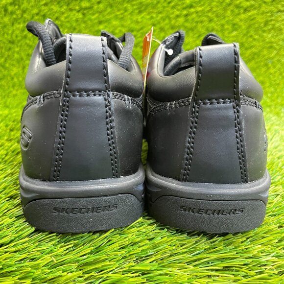 Skechers Segment Rilar Mens Size 8EE Black Classic Leather Lace Up Oxford Shoes main image 4